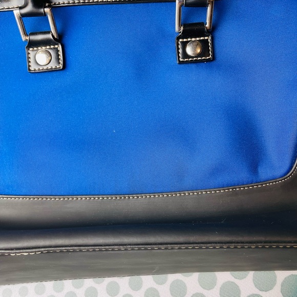 Ralph Lauren Women's Blue/Black Classic Tote Shoulder Bag - Picture 2 of 9